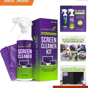 Screen Cleaner Spray and Microfiber Cloth 16oz Screen Cleaner Spray and Wipe ...